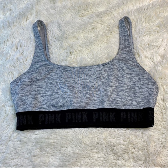 PINK Victoria's Secret Other - Grey Victoria Secret PINK ultimate lightly Lined Sports Bra Size Medium